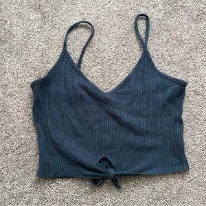 Dark Blue Cropped Tank